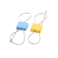 Scellé de câble inviolable YC-S002 à double verrouillage en ABS, code QR personnalisable, couleurs et longueurs variées, haute tension 2,5 KN pour réservoirs de carburant