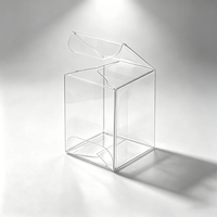 Boîte en plastique transparente recyclable personnalisée pour fleurs, cadeaux, artisanat, bonbons, souvenirs, emballage de présentation en détail