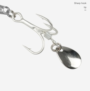 Esca Metallica DUO Elettroplaccata 30g con Superficie a Specchio e 2 Ganci per Pesca al Luccio in Lago, Fiume e Torrente - Product Image 3