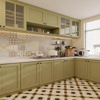Armoires de cuisine en PVC imperméable et bois massif, armoires sur mesure durables, systèmes de menuiserie et de rangement haut de gamme pour toute la maison