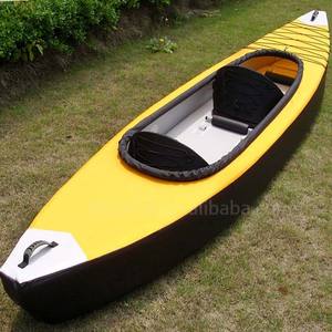 Kayak gonfiabile del tessuto del punto di goccia della canoa della luce pieghevole su ordinazione di nuovo disegno di alta qualità per il mare - Product Image 4