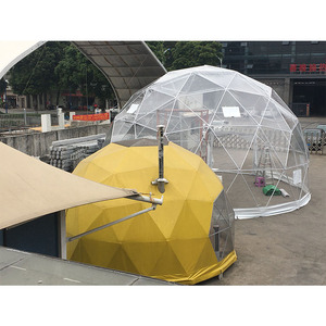 Dômes d'événements géodésiques transparents en acier de 10 m, grandes tentes de fixation pour ombrage de <span class=keywords><strong>piscine</strong></span> et balançoires - Product Image 5