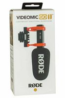 Microphone de studio professionnel Rode VideoMic GO II pour PC, téléphone, appareil photo reflex numérique, streaming audio et vidéo, microphone portable