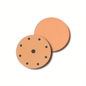 Ttake Velcro Sanding <b>Disc</b> 100 Grit 6+1 Holes Corundum Abrasive For Wood <b>Metal</b> Grinding - Product Image 2