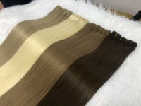 Extensions de cheveux Remy vierges vietnamiens 100% de haute qualité, lisses naturels, soyeux, ondulés, double épaisseur, à clipser
