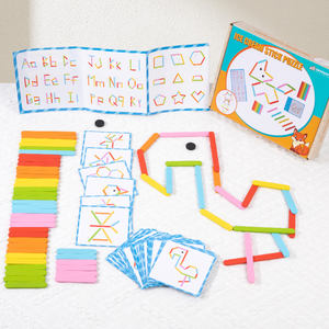 Rompecabezas <span class=keywords><strong>de</strong></span> Palitos <span class=keywords><strong>de</strong></span> Madera Yunhe, Juego Educativo <span class=keywords><strong>de</strong></span> Formas, Juguetes STEM para Niños, Tarjetas <span class=keywords><strong>de</strong></span> Memoria Cognitiva <span class=keywords><strong>de</strong></span> Geometría para Estimular el Cerebro - Product Image 2