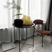 Table basse moderne en métal pour salon, table d'appoint simple, revêtement en poudre durable, plateau convertible pour canapé de loisirs