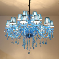 Lustre en cristal vintage de luxe, style bougie, lampe suspendue pour villa, salon, salle à manger, décoration intérieure