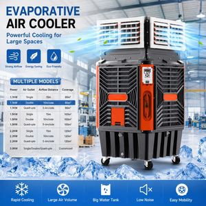 Refroidisseur d'air évaporatif industriel portable pour réservoir d'eau, 3 vitesses, sur pied, pour restaurant et <span class=keywords><strong>bar</strong></span> - Product Image 1