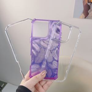 Custodie per telefono <span class=keywords><strong>con</strong></span> motivo a piuma di 360 gradi per <span class=keywords><strong>iPhone</strong></span> 17 15 16 14 <span class=keywords><strong>13</strong></span> 12 11 <span class=keywords><strong>Cover</strong></span> per telefono in TPU antiurto <span class=keywords><strong>con</strong></span> protezione per <span class=keywords><strong>fotocamera</strong></span> - Product Image 4