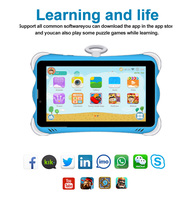 Tablet Educativa Personalizada de 7 Pulgadas, 2 GB de RAM, 16 GB de Almacenamiento, Tablet Android para Niños de 7 Pulgadas con Ranura para Tarjeta SIM