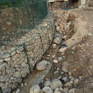 2x1x1 PVC <strong>Gabion</strong> Mesh <strong>Gabion</strong> Mattresses <strong>Gabion</strong> Fence <strong>Gabion</strong> Solution - Large-Scale Stone Cage for Dam &amp; Reservoir Construction - Product Image 5