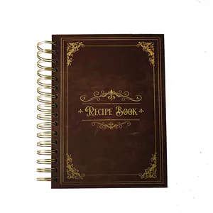 8.5 x 11 Waterproof Recipe Binder Holds 300 Recipes, Blank Recipe