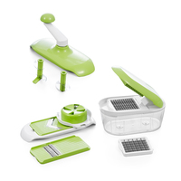ORB Handmatige Magic Salad Slicer Dicer Chopper Voedselverwerker Dagelijks Gebruik Thuiskeuken Roestvrijstalen Messen Fruit Groente
