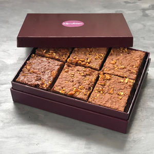 Superventas nuevo estilo caja de embalaje rosa pastel tuerca <span class=keywords><strong>Donuts</strong></span> Sushi pastelería panadería personalizada galleta Brownie caja de embalaje con insertos - Product Image 3