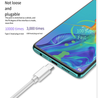 Câble de charge USB pour téléphone 6A, câbles USB-C 0,3M 1M 2M, câble USB-C de charge rapide 6A