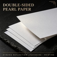 Papier recyclable haut de gamme double face couché blanc nacré à séchage rapide pour emballage cadeau et impression de couvertures de livres