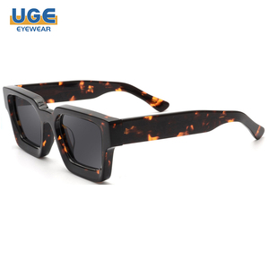 1439S biểu tượng tùy chỉnh <span class=keywords><strong>retro</strong></span> hình chữ nhật sang trọng thiết kế thương hiệu dày Acetate cổ điển vuông phân cực Kính mát cho Mens phụ nữ - Product Image 3