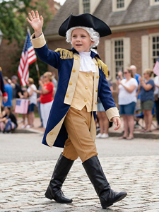 Nuevo Disfraz de Halloween para Niños de <span class=keywords><strong>George</strong></span> Washington, Uniforme Colonial Americano de Hamilton con Peluca - Product Image 4
