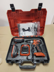 <span class=keywords><strong>Taladro</strong></span> de Impacto Profesional Inalámbrico de 20V y 13mm, Juego de Herramientas Eléctricas Inalámbricas, Kit de <span class=keywords><strong>Taladro</strong></span> Inalámbrico para Perforar Madera, Concreto y Metal - Product Image 3