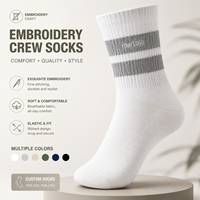 Chaussettes de sport décontractées en coton à rayures brodées avec logo personnalisé, vente en gros, fournisseur d'usine OEM