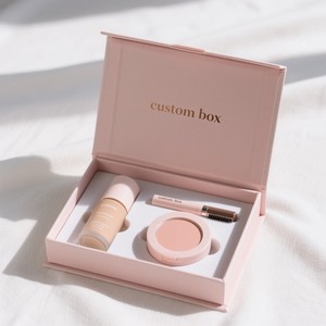 Pacchetto di servizi di stampa personalizzata Flip per la cura della pelle scatole di imballaggio per il trucco visagista scatola cosmetica - Product Image 1