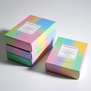 รีไซเคิลบรรจุภัณฑ์โฟลเดอร์กล่องที่มีฝาปิดแม่เหล็กกระดาษคราฟท์เคลือบด้านประโยชน์ยูวีสำหรับอาหารน้ำหอมเครื่องสำอาง - Product Image 1