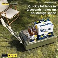 Boîte de rangement extérieure pliable multifonctionnelle au design moderne Boîte de rangement pour coffre de camping en plastique PP