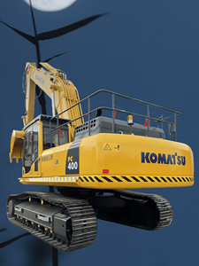 Excavateur PC400-7-8 Komatsu d'occasion à vendre, 40 tonnes, grande capacité, noyau en bon état, moteur, boîte de vitesses, pompe à engrenages - Product Image 3