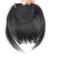 Extensions de franges à clipser 100% cheveux humains brésiliens Remy, double trame machine, 30g/pièce, sans produits chimiques, pointes pleines, pour femmes