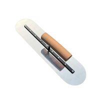 Truelle de construction en acier inoxydable auto-nivelante avec manche en bois confortable pour sols en époxy – Fourniture directe usine