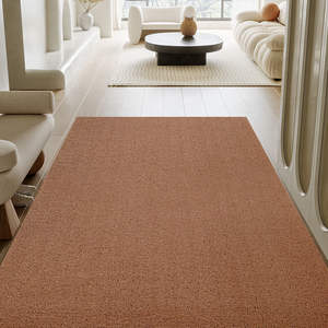 Simple Solid Color Cut Pile Entrance Silk Circle Floor Mat Non-Slip Washable <strong>Carpet</strong> for Home Living Room Entrance <strong>Door</strong> - Product Image 2