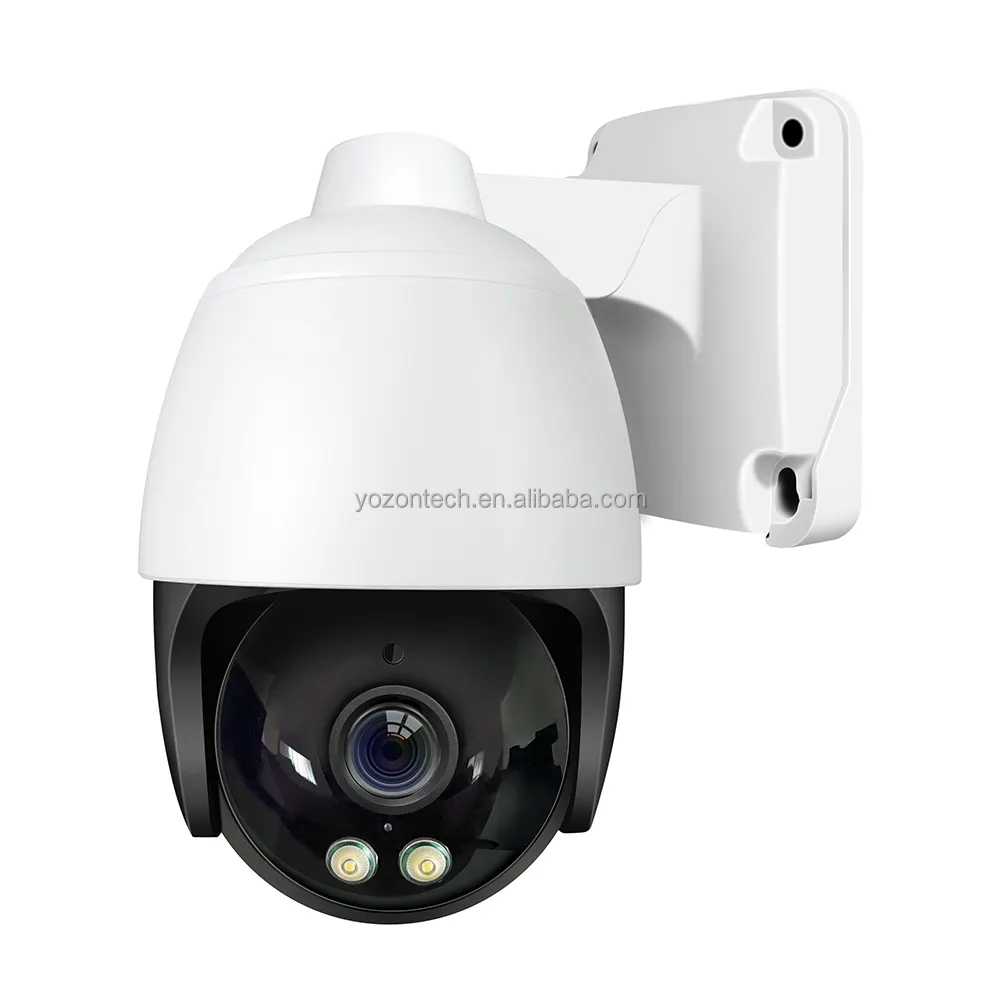 HIK 플러그 앤 플레이 돔 PTZ 카메라 6MP 3.6mm 이중 조명 다채로운 야간 POE 네트워크 카메라 2 방법 오디오 인간 감지 NDAA