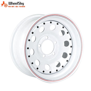 Rines Wheelsky Personalizados de 16 Pulgadas 16x8.0J 6x139.7 de Acero, 6 Orificios, Ocho Radios, Recubrimiento Negro, para 4x4 Todoterreno - Product Image 6