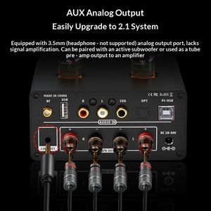 Amplificateur Stéréo FM 2 Canaux Professionnel SMART02 en Alliage d'Aluminium avec Lecteur USB, Petite Puissance, pour Passionnés HIFI - Product Image 2