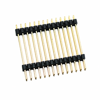 Conector de pines desmontable personalizado de 2.54 mm y conector de pines redondos de 2.54 mm de 2 filas para conectores de pines