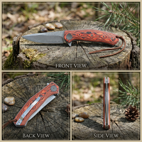 Couteau de poche pliant VG10 Damas, couteau tactique de chasse, outil EDC, couteau utilitaire de camping pour femmes, vente en gros, personnalisé 4020