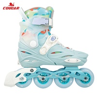 Patins à roulettes ajustables pour enfants, chaussures de patinage sportives d'extérieur, roues en PU, bottes d'entraînement pour débutants
