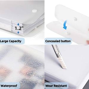 LISI A2/A3/A4 Estuche de almacenamiento de arte impermeable grande Carpeta de Cartera con asas de PP para dibujar bocetos y carteles de fotografía - Product Image 4