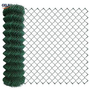 Galvanized Chain Link Fencing Cyclone Fences Farm Railing Metal <b>Wire</b> <b>Mesh</b> Garden Guardrail Chain Link Fence Panels Manufacturer - Product Image 1
