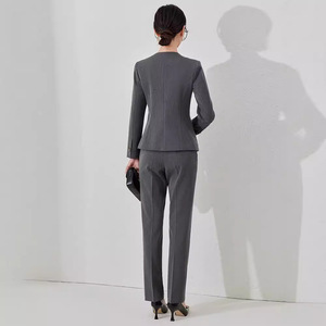 Women's Professional Suit Set Polyester Formal Full Sleeve Anti-Wrinkle <b>Work</b> Uniform - Product Image 4