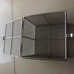 חוט נירוסטה סל כבל מגש תיל stackable רשת כלי נגינה תיל קולי רשת סל קולי - Product Image 5