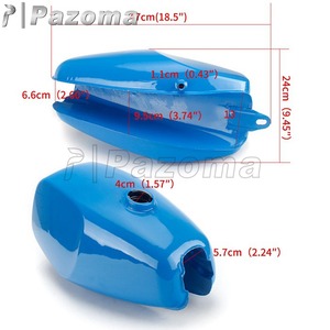 אופנוע 9L כחול דלק טנק מנוע מגן דלק שמן טנק W/צד מכסה עבור סימסון S50 S51 S70 S 50 51 70 - Product Image 4