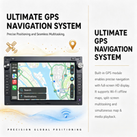 Autoradio Android 15 7 pouces pour Volkswagen Passat, avec CarPlay sans fil et Android Auto, navigation GPS, DSP, BT, système multimédia pour voiture