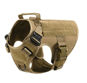 Ensemble de laisse de collier réglable pour animaux de compagnie, gilet d'entraînement de <span class=keywords><strong>berger</strong></span>, harnais tactique pour chien avec tissu en nylon pour la marche - Product Image 5