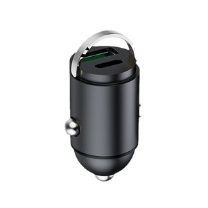 Mini Car Charger 120W Fast Charging Dual Port For Huawei Apple 12-24V Cigarette Lighter <b>Adapter</b> With Handle Design - Product Image 2