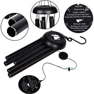Sympathy Wind Chimes Kit 3 Wind Sail OEM 32 pulgadas Pérdida Loved One Memorial Wind Chimes - Product Image 6