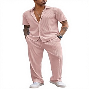 Women <b>Pajama</b> <b>Set</b> V Neck Short Sleeve Loungewear Two Piece Sleepwear Bamboo Blend Lounge Outfit - Product Image 1