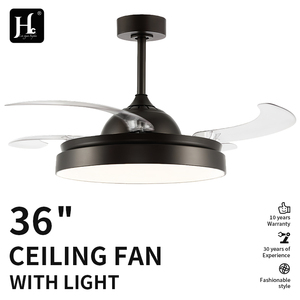 Ventilador de Techo Moderno con Motor Bldc de 42 Pulgadas, 3 Aspas Invisibles, Ventilador de Techo Retráctil con Luz - Product Image 3