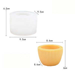Moule en silicone rond de style nordique, antiadhésif, pour pot de fleurs, gâteau, DIY, tasse à dessert, en silicone écologique, avec emballage personnalisé et image - Product Image 6